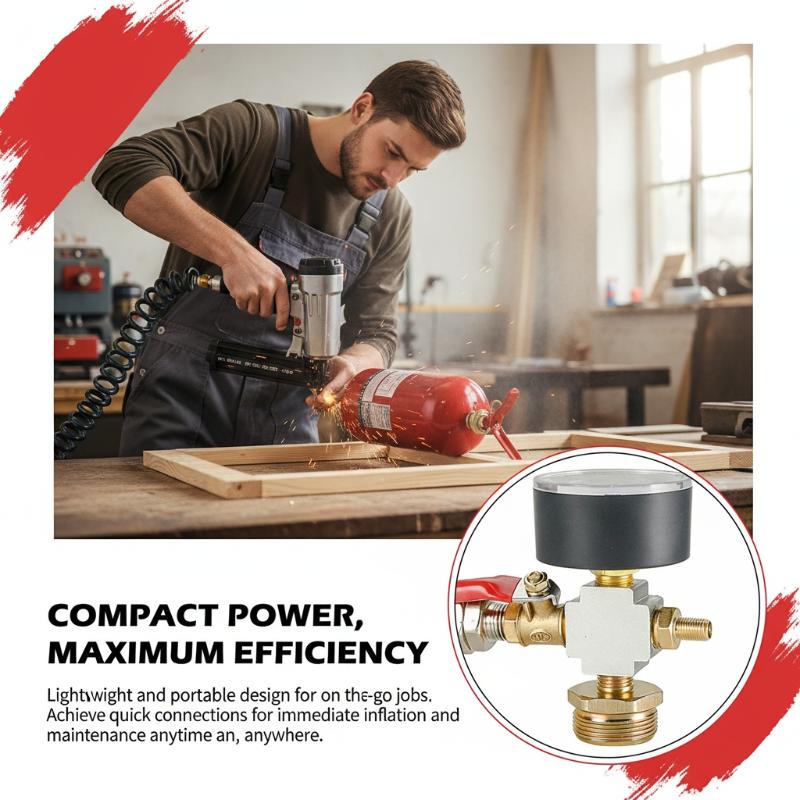 Fire Extinguisher Small - ポータブルモバイルエアコンプレッサーアクセサリー小型エアタンク圧力アダプター、消火器変換エアポンプ