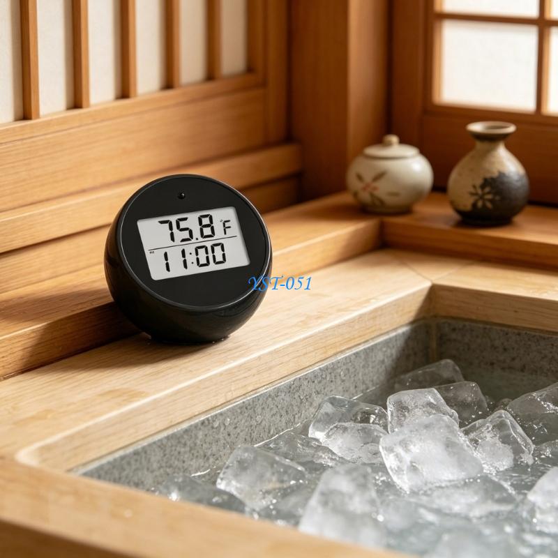 E15A デジタルフローティングアイスバス温度計防水 LED - Pool Alarm Float のレビューと価格