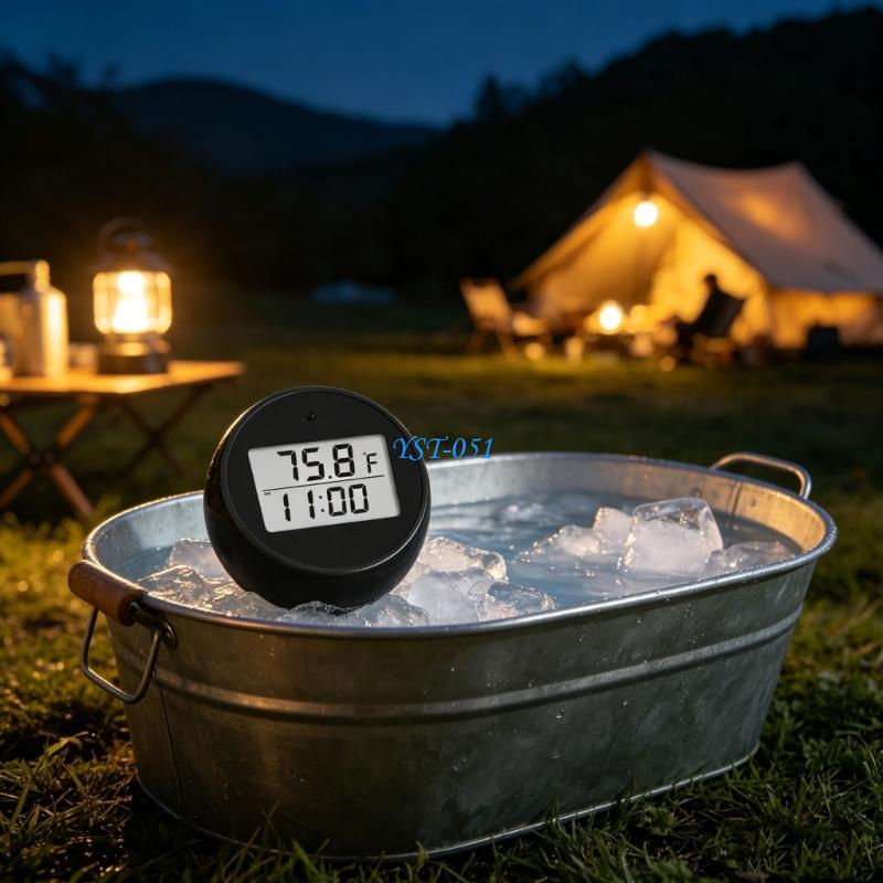 E15A デジタルフローティングアイスバス温度計防水 LED - Pool Alarm Float のレビューと価格