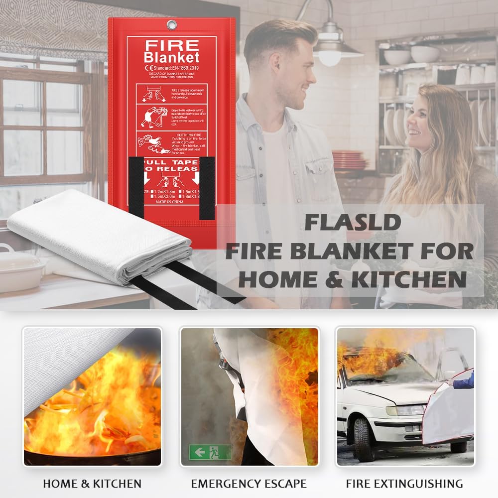 TANAN 2026 最新緊急用防火ブランケット 1枚入り  - Fire Blanket Kitchen のレビューと価格