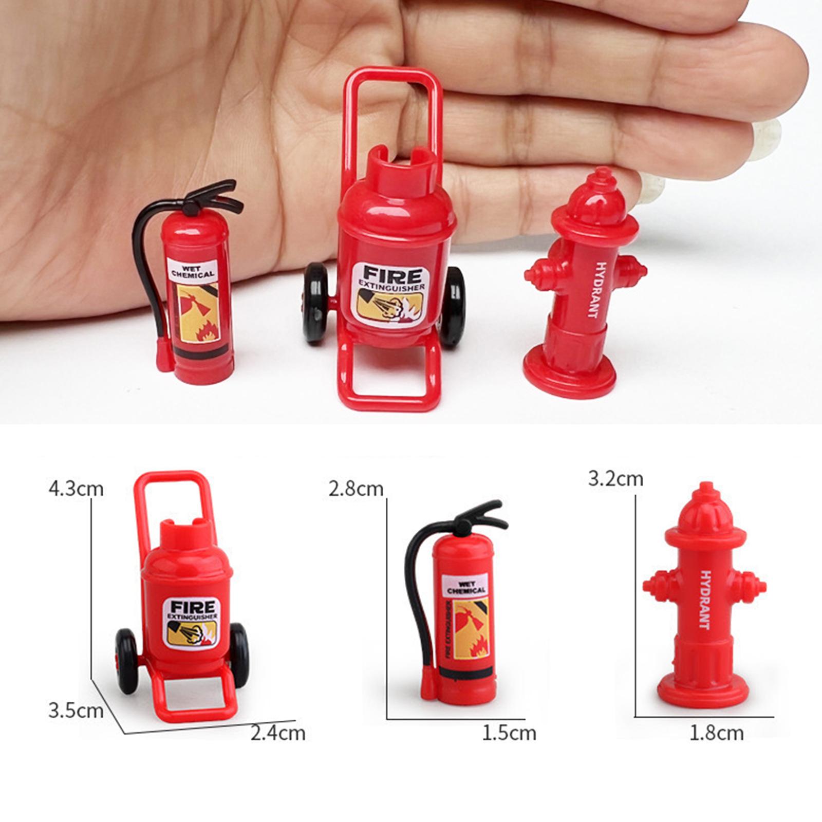 ドールハウスミニチュア消火栓消火器おもちゃセット 1:12  - Fire Extinguisher Small のレビューと価格