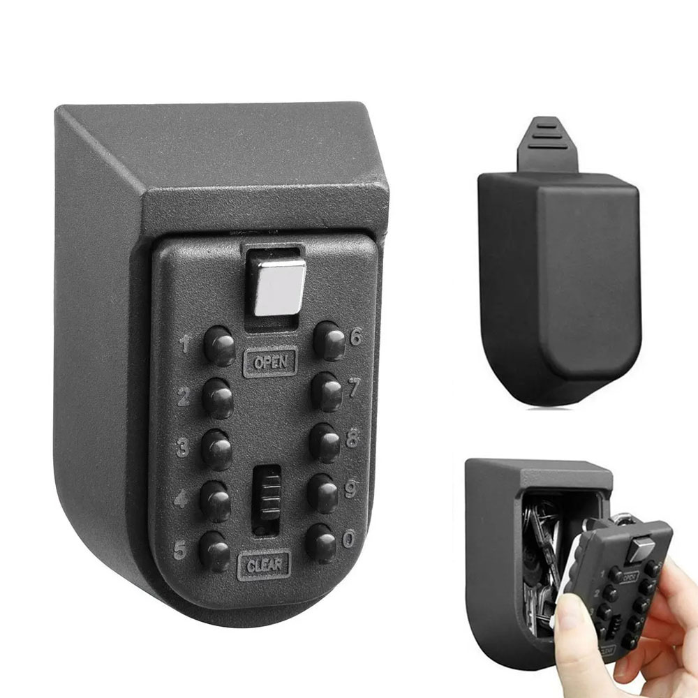 キーロックボックス 壁掛け式 プッシュボタン式 キーセーフ収 - Lockbox Key Secure のレビューと価格