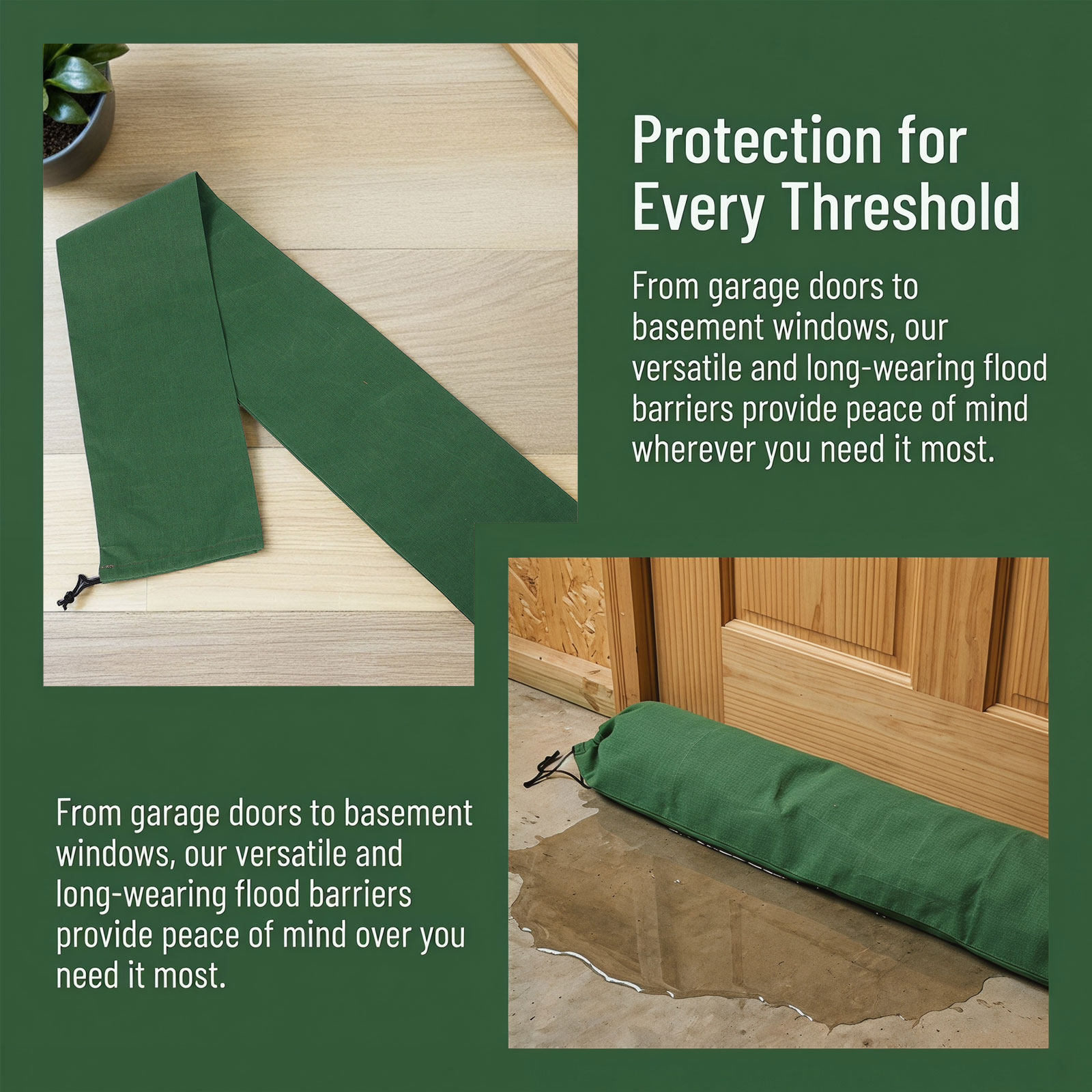 3個入りキャンバス製防災用土嚢 再利用可能な土嚢チューブ ゴ - Flood Barrier Bag のレビューと価格