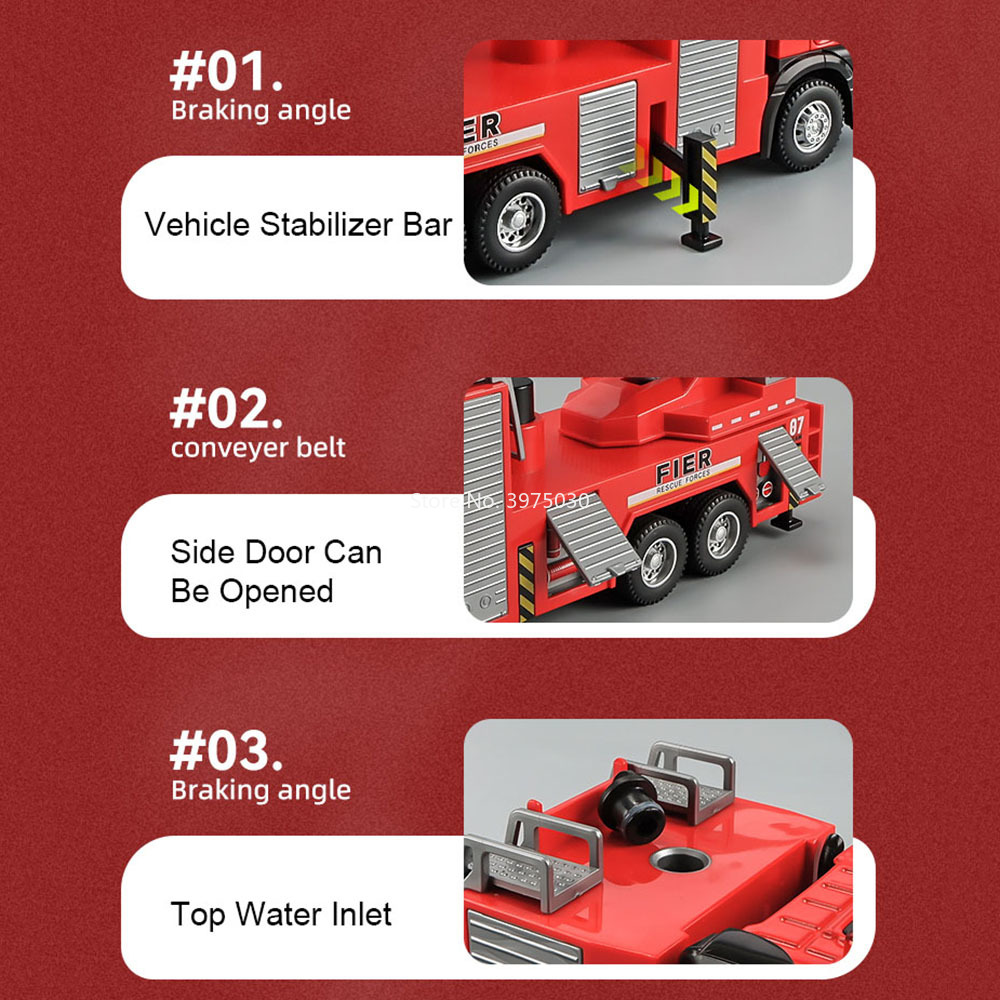 1:32 スケール消防車モデルカーおもちゃ合金ダイキャストラ - Fire Escape Ladder のレビューと価格