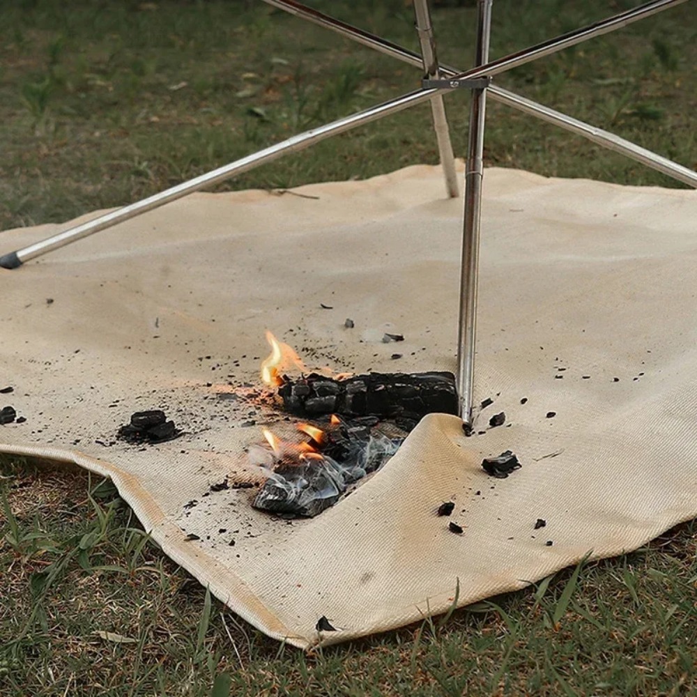 高温耐火ブランケットグラスファイバーマット、屋外キャンプ、ピ - Fire Blanket Kitchen のレビューと価格
