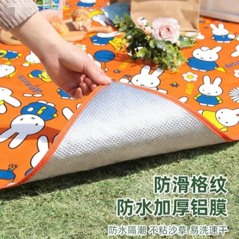 ミッフィー柄折りたたみ式ピクニックマット 防水 軽量 アウト - Fire Blanket Kitchen のレビューと価格