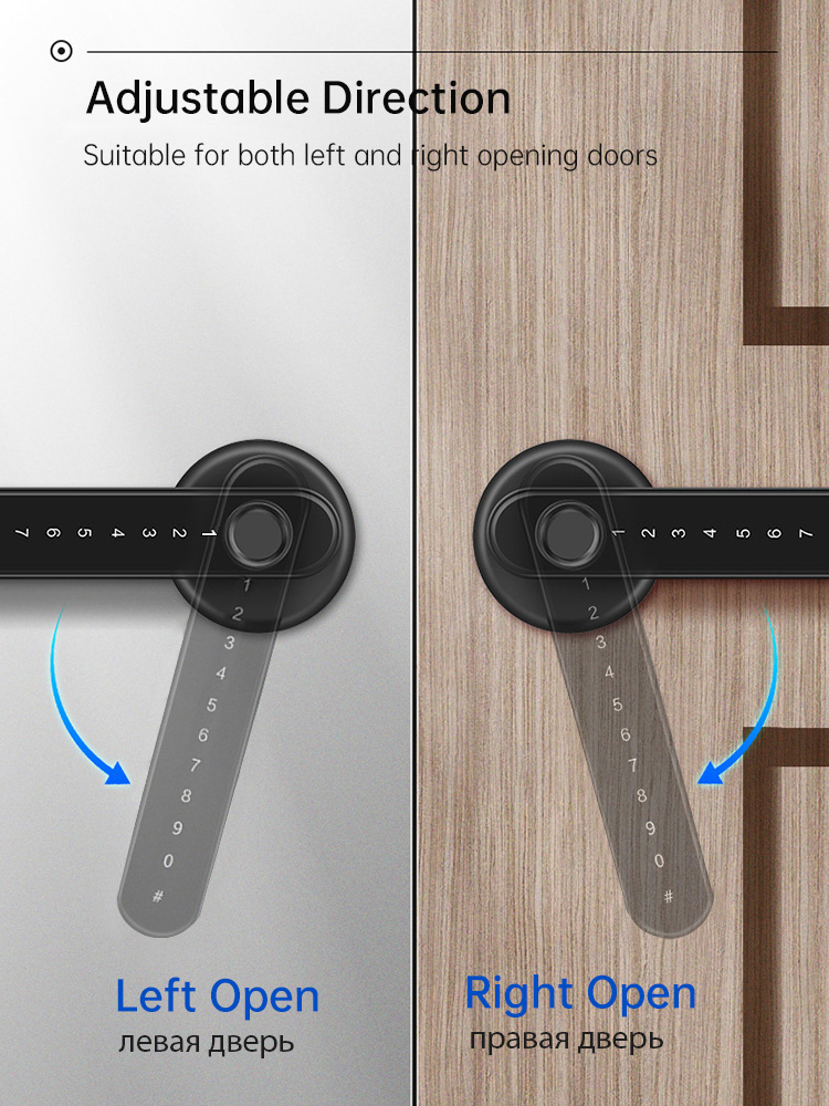Kak-生体認証指紋ドアロック,黒い生体認証ロック,パスワー - Security Chain Door のレビューと価格