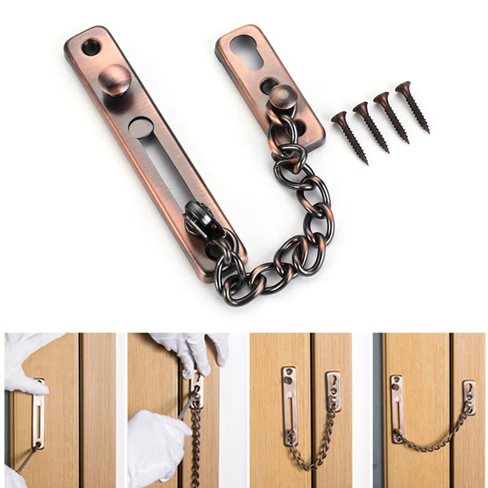 盗難防止ドアロックボルト安全チェーン、ホームラッチバックルガ - Security Chain Door のレビューと価格