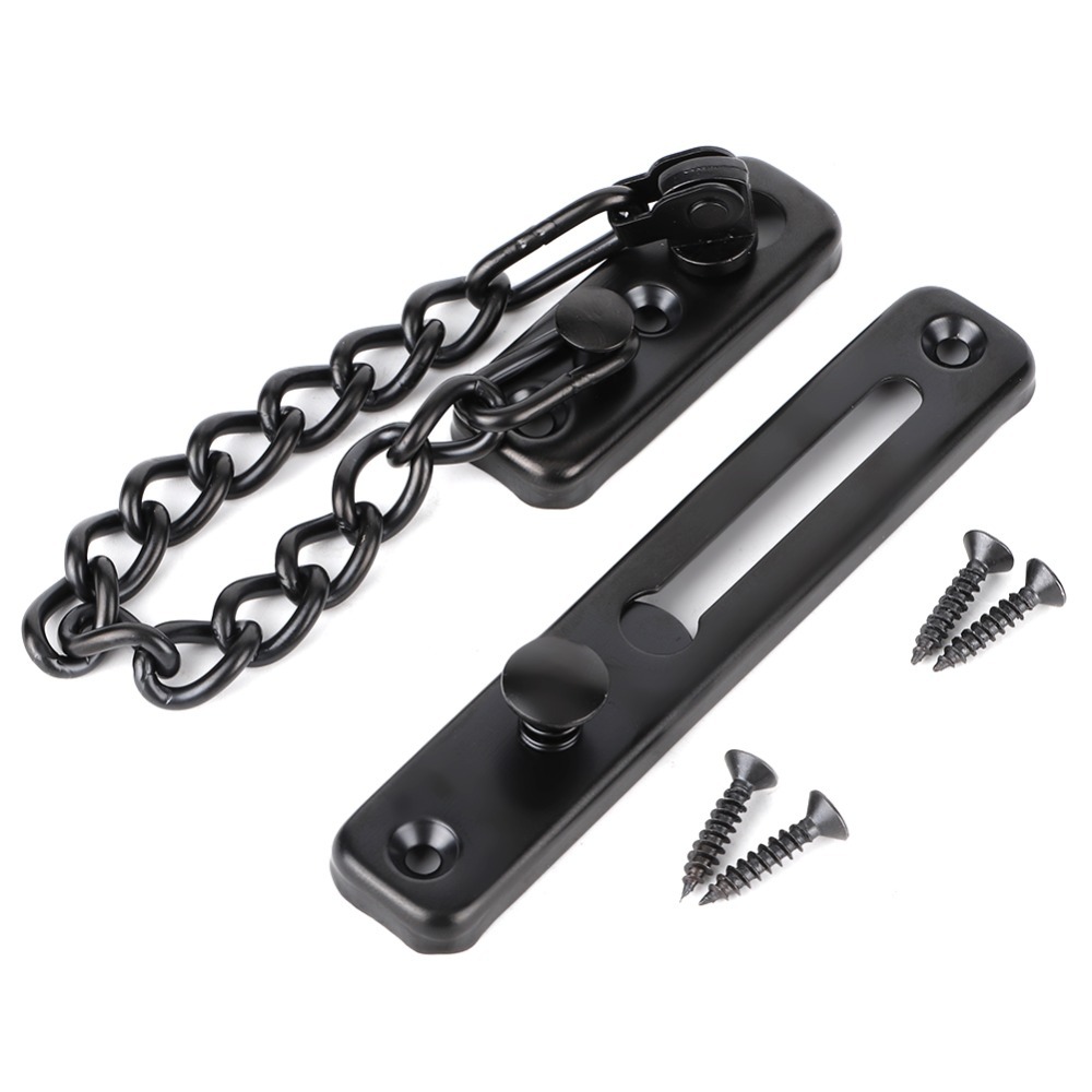 ステンレス鋼ステンレス鋼ドアセキュリティチェーンブラック、シ - Security Chain Door のレビューと価格