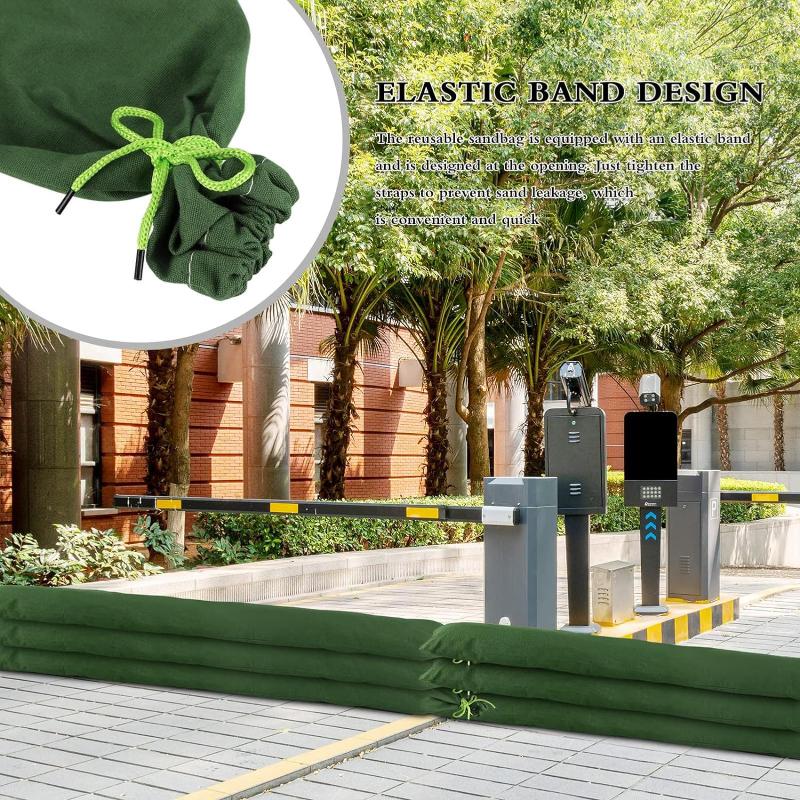 頑丈な洪水対策用土嚢 再利用可能なキャンバス製洪水対策土嚢  - Flood Barrier Bag のレビューと価格