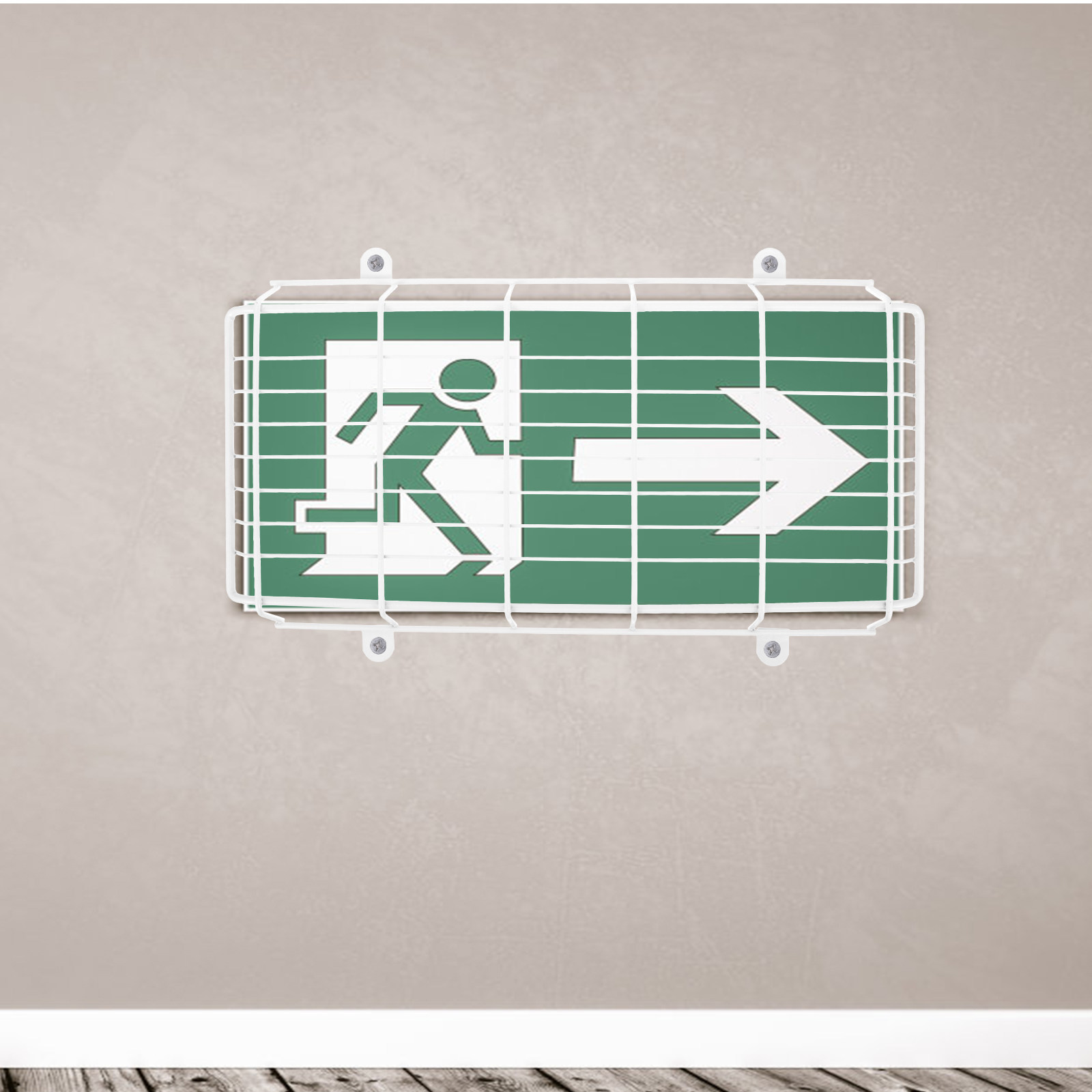 ステンレス製安全出口標識保護カバー、非常灯配線保護、壁掛け式 - Emergency Exit Sign のレビューと価格